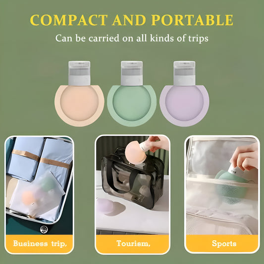 Travel Bottles For Toiletries, Travel Size Containers, Soft Silicone Travel Dispenser Bottle